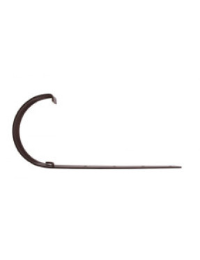 Кронштейн желоба 25х2.5 мм, коричневый RAL8017 (для 