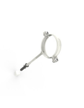 Хомут для крепления труб d75 L160 RAL 9003
