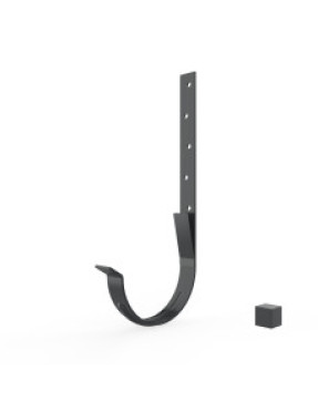 Кронштейн желоба 25х3.0 мм, графит RAL7021 (для 