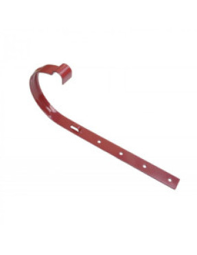 Кронштейн желоба 25х3.0 мм, красный RAL3011 (для 
