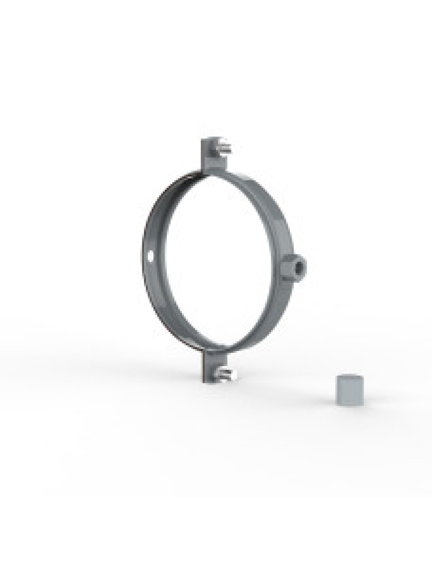 Хомут для крепления труб d100 (серый RAL 7040) Хомут для крепления труб d100 (серый RAL 7040)