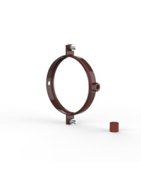 Хомут для крепления труб d100 (красный RAL 3009)