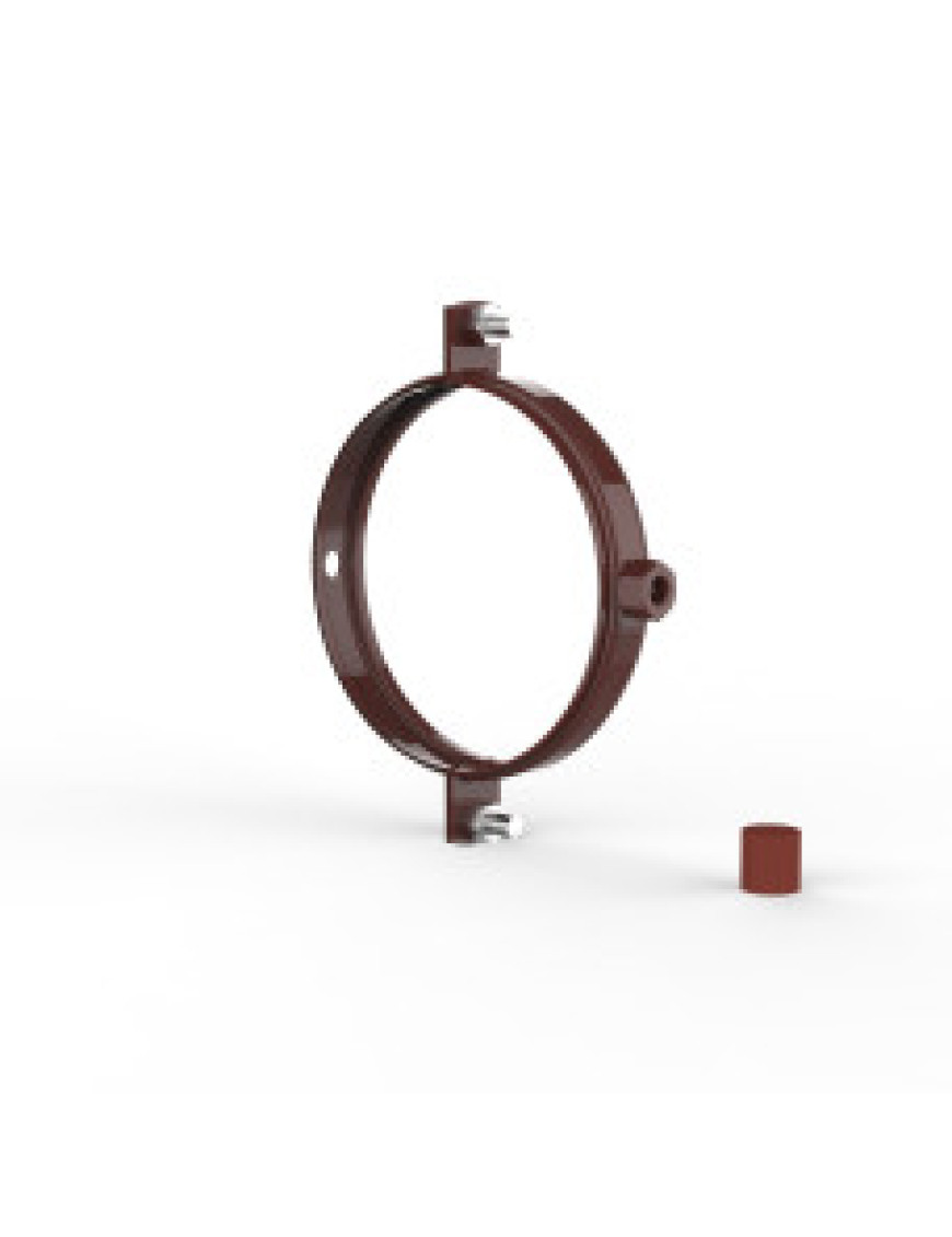 Хомут для крепления труб d100 (красный RAL 3009) Хомут для крепления труб d100 (красный RAL 3009)
