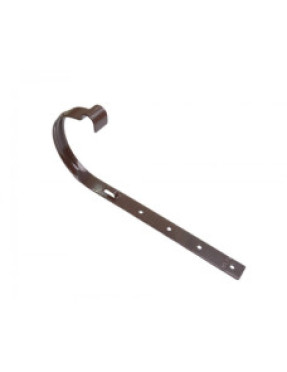 Кронштейн ринви 25х2.5 мм, коричневий RAL8017 (для 