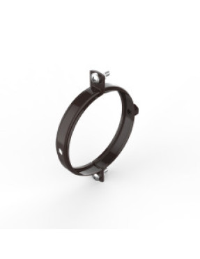 Хомут для крепления труб d100, коричневый