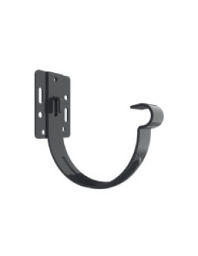 Кронштейн желоба М1-120 RAL7021, для крепления к лобовой доске.