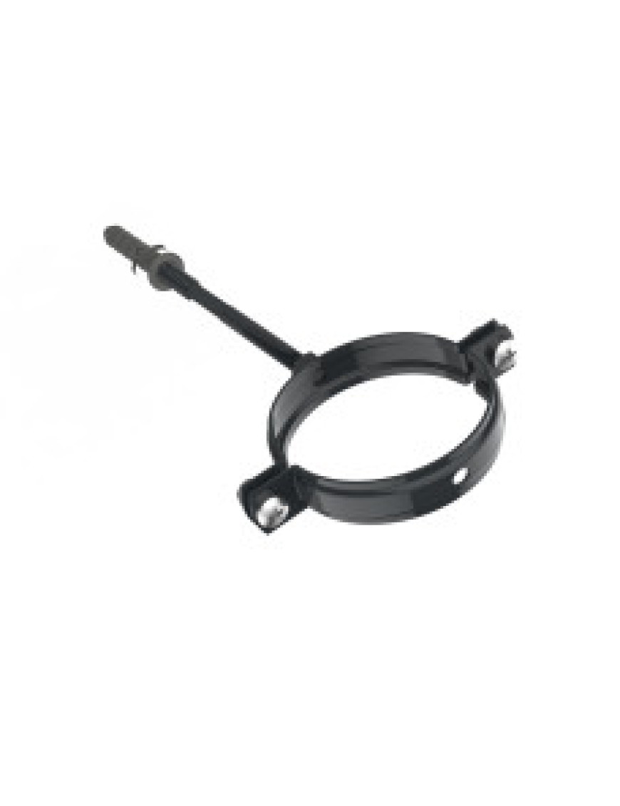 Хомут для крепления труб d80-L160, RAL7021