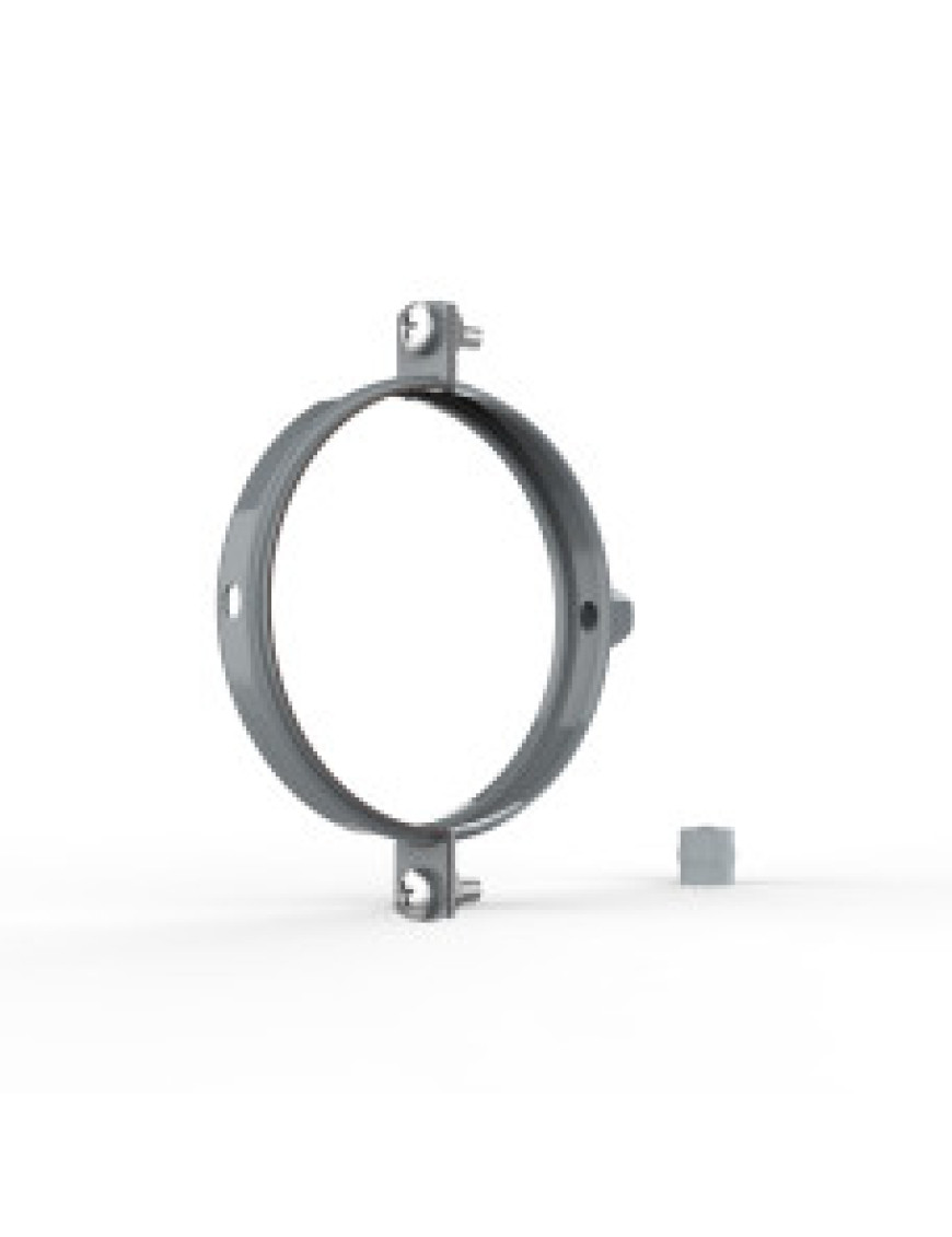 Хомут для крепления труб d105, RAL7040 Хомут для крепления труб d105, RAL7040