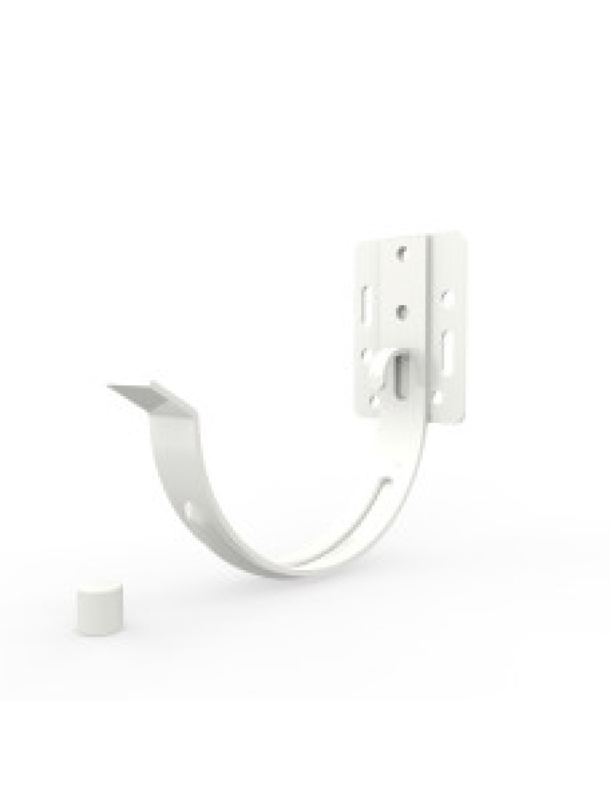 Кронштейн ринви, короткий М1, білий RAL9003 (для 