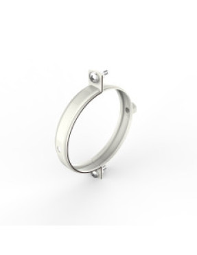 Хомут для крепления труб d100, белый