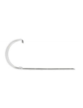 Держатель желоба металлический 120, белый RAL9003 (для 