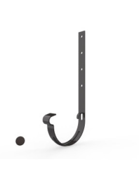 Кронштейн желоба 25х2.5 мм, коричневый RAL8019 (для 