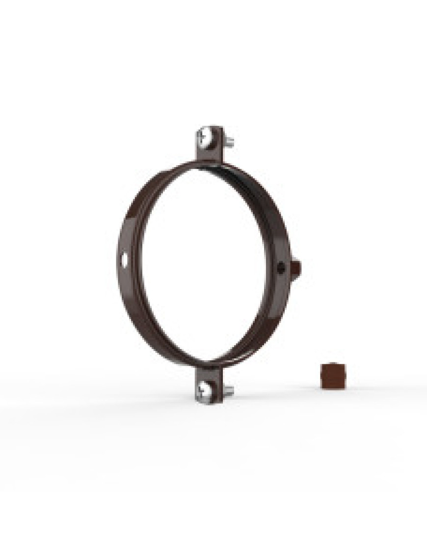 Хомут для крепления труб d105 (кв), RAL8017 Хомут для крепления труб d105 (кв), RAL8017