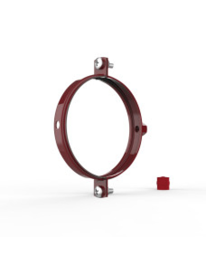 Хомут для крепления труб d105 (кв), RAL3004 Хомут для крепления труб d105 (кв), RAL3004