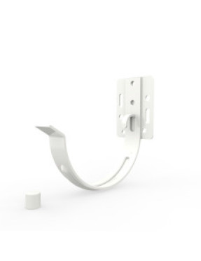 Кронштейн желоба, короткий М1, белый RAL9003 (для 