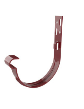 Кронштейн желоба короткий М3-130, красный RAL3004 (для 