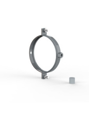 Хомут для кріплення труб d100 (сірий RAL 7040)