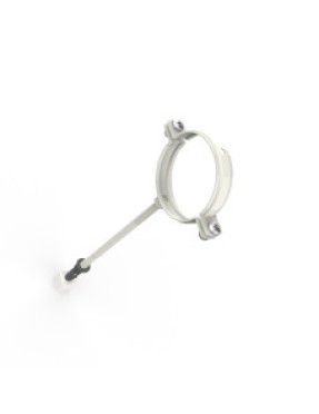 Хомут для кріплення труб d75 L220 RAL 9003