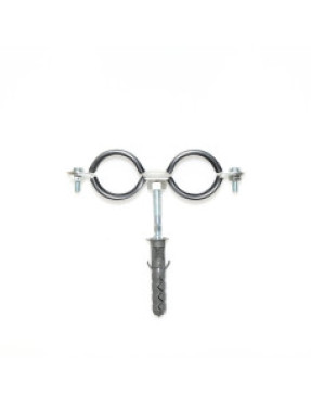 Хомут для кріплення труб подвійний 1” (32-37 мм) М8