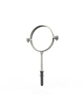 Хомут для кріплення труб d100-L100 (білий RAL 9003)