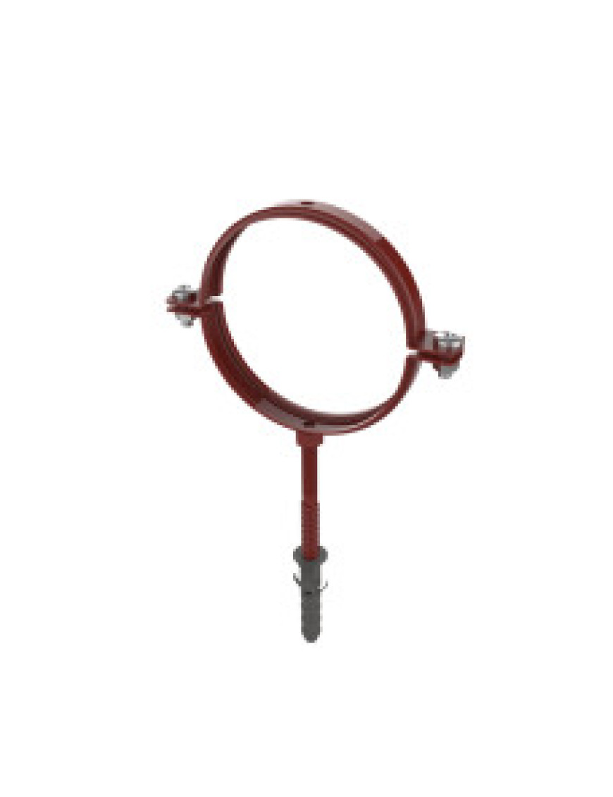 Хомут для кріплення труб d100-L100 (цегляний RAL 8004) Хомут для кріплення труб d100-L100 (цегляний RAL 8004)