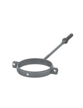 Хомут для кріплення труб d100-L220 (сірий RAL 7040)
