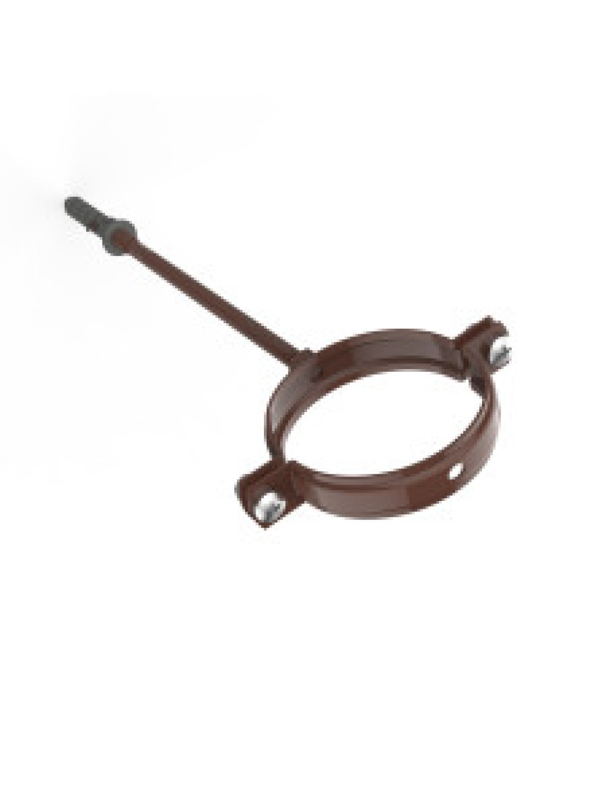 Хомут для кріплення труб d82-L220, RAL 8017 Хомут для кріплення труб d82-L220, RAL 8017