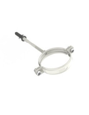 Хомут для кріплення труб d82-L160, RAL9003