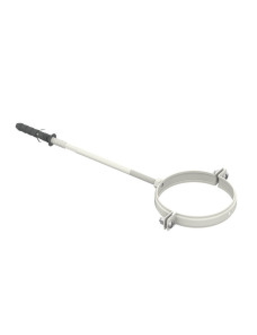 Хомут для кріплення труб d105-L220 (кв), (білий RAL 9003) Хомут для кріплення труб d105-L220 (кв), (білий RAL 9003)