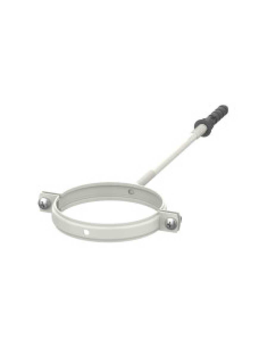 Хомут для кріплення труб d100-L220 (білий RAL 9003) Хомут для кріплення труб d100-L220 (білий RAL 9003)