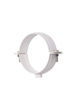 Хомут для кріплення труб d86-L160, білий