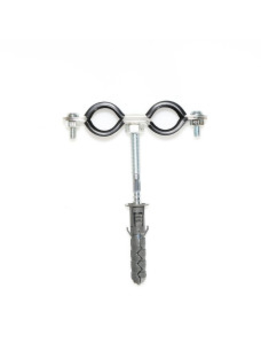 Хомут для кріплення труб подвійний 1/2” (20-24 мм) М8 Хомут для кріплення труб подвійний 1/2” (20-24 мм) М8