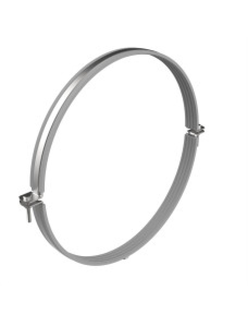 Трубный нержавеющий хомут 355 М10 (348-360 мм) Трубный нержавеющий хомут 355 М10 (348-360 мм)