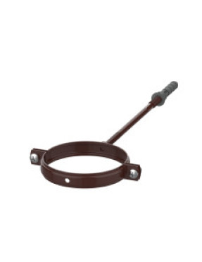 Хомут для кріплення труб d100-L220 (коричневий RAL 8017)